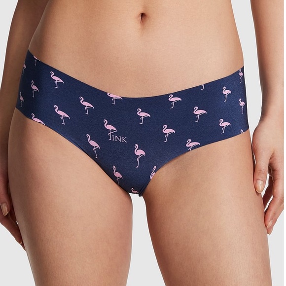 •PINK•NWT/NIB 2-PAIR OF VSP LILAC & MIDNIGHT NO-SHOW CHEEKY PANTY SIZE XS - Picture 5 of 11